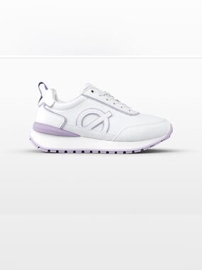 Women's Loci Fusion white Sneakers with Lavender Accents